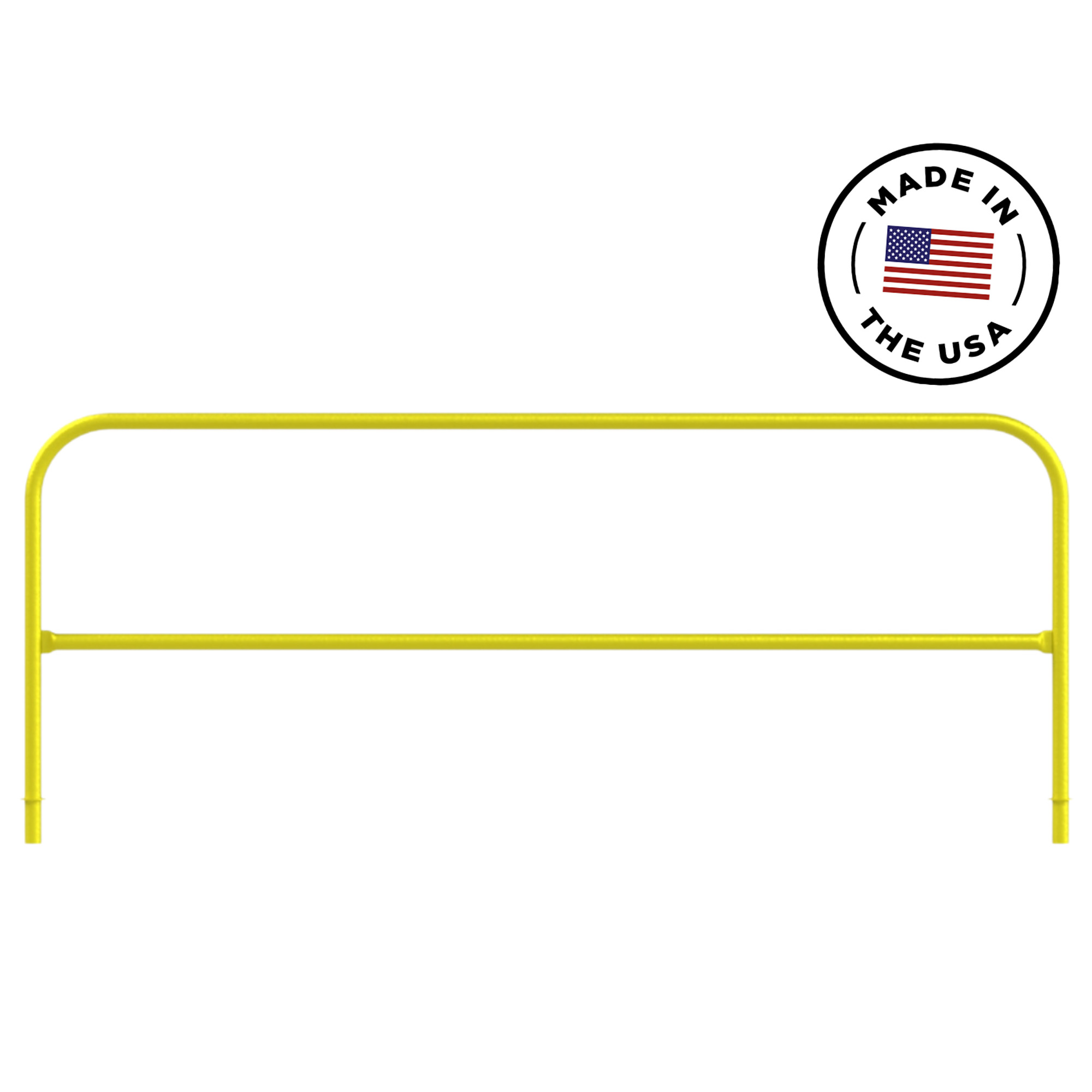 Safety Rail Company, Mobile Safety Rail - 4ft. Yellow, OSHA Compliant, Made in USA, Model# 400002